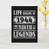 81 jaar oud 1944 Geboorte van de legende 81ste ver Kaart (Gele Bloem)