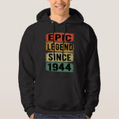 81 jaar oud Bday 1944 Epic Legend 81st Birthday Hoodie (Voorkant)