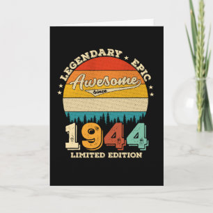 81 jaar oude Bday 1944 Geweldige 81ste verjaardags Kaart