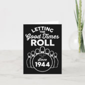 81 jaar oude Bowler 81e verjaardag Bowling Kaart (Voorkant)