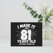 81 Jaar Oude Sarcastische Meme Grappige 81e Verjaa Briefkaart (Staand voorkant)