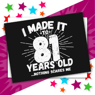 81 Jaar Oude Sarcastische Meme Grappige 81e Verjaa Briefkaart