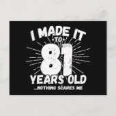 81 Jaar Oude Sarcastische Meme Leuk 81ste Verjaard Briefkaart (Voorkant)