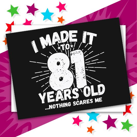 81 Jaar Oude Sarcastische Meme Leuk 81ste Verjaard Briefkaart
