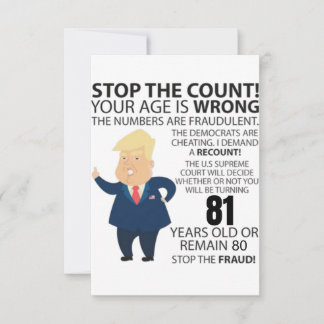 81 jaar Trump Happy Birthday Cadeau Funny