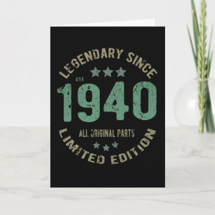 81 jaar verjaardagslegende 81ste verjaardag kaart