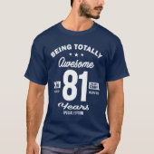 81-jarige grappenmaker 81ste verjaardag t-shirt (Voorkant)