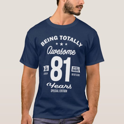 81-jarige grappenmaker 81ste verjaardag t-shirt (Voorkant)