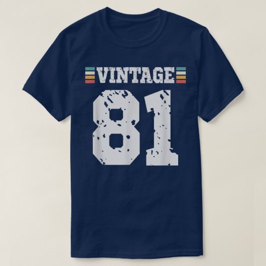 81-jarige Happy 81-jaars sport T-shirt (Design voorkant)