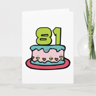 81-jarige verjaardagskaart kaart