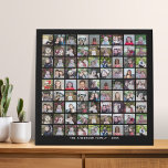 81 Square Photo Collage Grid met tekst - zwart Imitatie Canvas Print<br><div class="desc">Gebruik 81 foto's SQUARE om een persoonlijke fotocollage te creëer. Deze moderne, schone lay-out omvat een tekstblok in een san serif doopvont om een familienaam of een naam toe te voegen. De achtergrondkleur kan in het aanpassingsgebied worden gewijzigd. ***Voor de beste resultaten voor deze multi-fotolay-out - bewaar uw foto's in...</div>