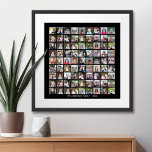 81 Square Photo Collage Grid met tekst - zwart Poster<br><div class="desc">Gebruik 81 foto's SQUARE om een persoonlijke fotocollage te creëer. Deze moderne, schone lay-out omvat een tekstblok in een san serif doopvont om een familienaam of een naam toe te voegen. De achtergrondkleur kan in het aanpassingsgebied worden gewijzigd. ***Voor de beste resultaten voor deze multi-fotolay-out - bewaar uw foto's in...</div>