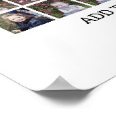 81 vierkante foto collage raster - aangepaste teks poster (Hoek)