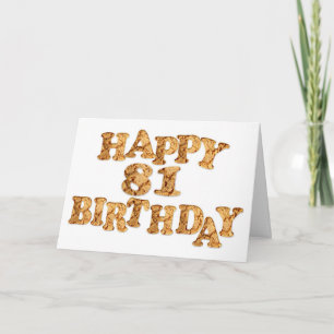 81e Birthday-kaart voor een koekjesliefhebber Kaart