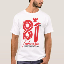 81e Onafhankelijkheidsdag van Indonesië T-shirt