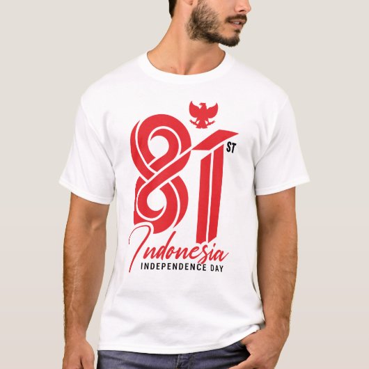 81e Onafhankelijkheidsdag van Indonesië T-shirt (Voorkant)