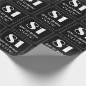 81e verjaardag - Art Deco geïnspireerde look "81", Cadeaupapier (Hoek)