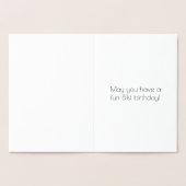 81e verjaardag - Art Deco geïnspireerde look "81"  Folie Kaarten (Binnen)