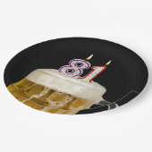 81e verjaardag bier op zwart Bord (Gekanteld)