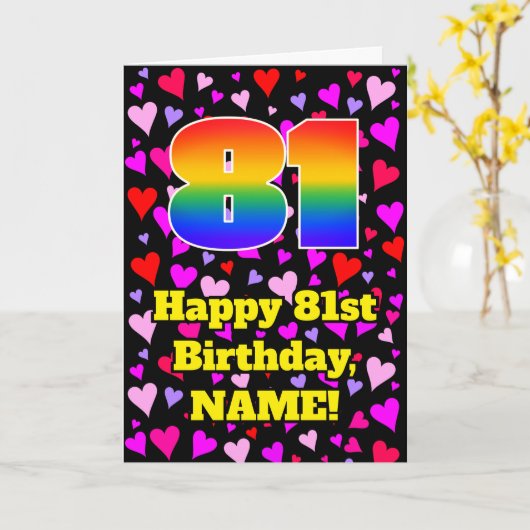 81e verjaardag: Het liefhebbende Kunstpatroon, Reg Kaart (Gele Bloem)