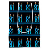 81e verjaardag met oogbalkaarsen medium cadeauzakje (Achterkant)