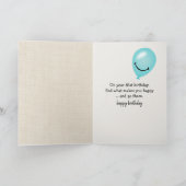 81e verjaardag Tabby Cat op voorzitter Kaart (Binnen)