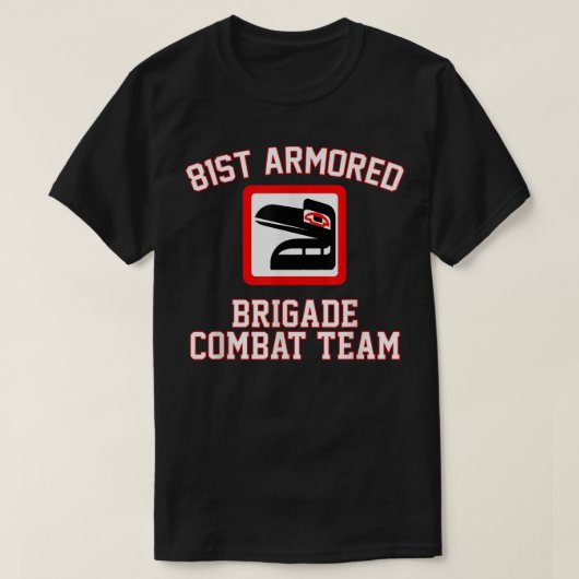 81ste gepantserde brigade-team veteraan vader t-shirt (Design voorkant)