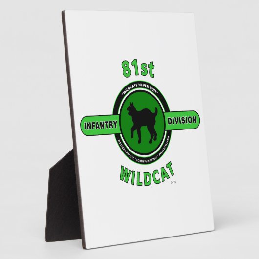 81STE INFANTRY DIVISION "WILDCAT" FOTOPLAAT (Zijkant)