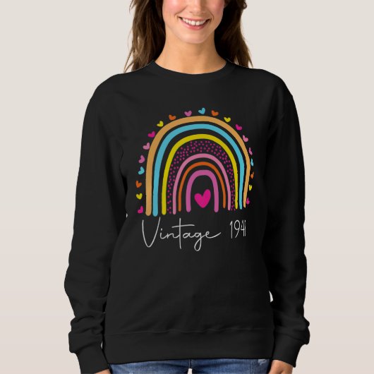81ste verjaardag 1941 Regenboogdag Trui (Voorkant)