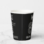 81ste verjaardag: Art Deco Style + aangepaste naam Papieren Bekers (Rechts)
