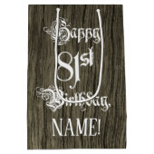 81ste verjaardag: Fancy, Faux Hood Kijk + Aangepas Medium Cadeauzakje (Achterkant)