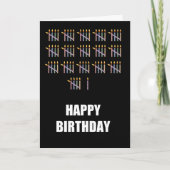 81ste verjaardag met kaarsen kaart (Voorkant)