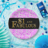 81ste verjaardag papieren bordje (Feest)