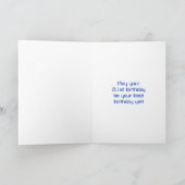 81ste verjaardag: Red Digital Clock Style "81" + n Kaart (Binnen)