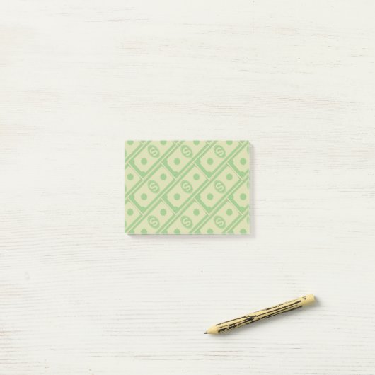 8262Dollars Pattern Post-it® Notes (Op bureau)