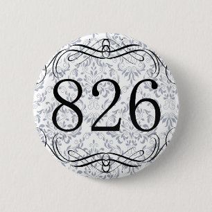 826 Gebiedscode Ronde Button 5,7 Cm