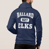 827 Collegiate ritssluiting Hoodie (Achterkant)
