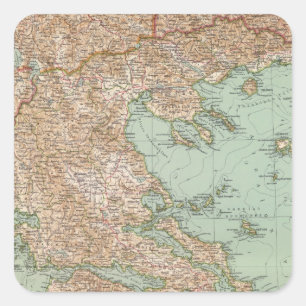 8283 Griekenland Vierkante Sticker