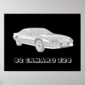 82 Camaro Z28 Poster (Voorkant)