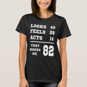 82 De wet van de vlekken van de verjaardag T-shirt
