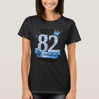 82 & Fabulous I Blue White Party Group Candid Phot T-shirt