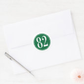 #82 Groene cirkel Ronde Sticker (Envelop)