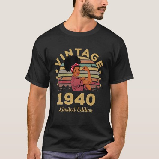 82 jaar Old Gifts  1940 Limited Edition 82N T-shirt (Voorkant)