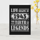 82 jaar oud 1943 Geboorte van de legende 82ste ver Kaart (Gele Bloem)