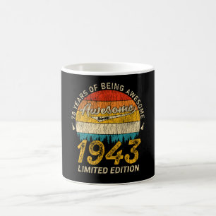 82 jaar oud 1943 Retro Geweldige 82e verjaardagsca Koffiemok