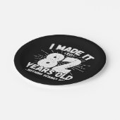 82 Jaar Oud Sarcastisch Meme Grappig 82e Verjaarda Papieren Bordje (Gekanteld)