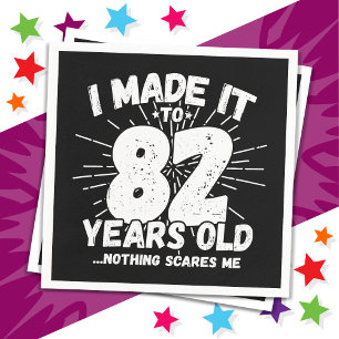 82 Jaar Oud Sarcastisch Meme Grappig 82e Verjaarda Servet