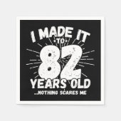 82 Jaar Oud Sarcastisch Meme Grappig 82e Verjaarda Servet (Voorkant)
