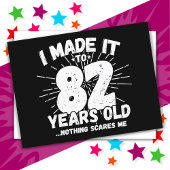 82-jarige sarcastische meme grappige 82e verjaarda briefkaart