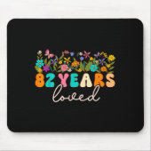 82 Years Loved Men Women 82 Years Old Groovy 82nd  Muismat (Voorkant)